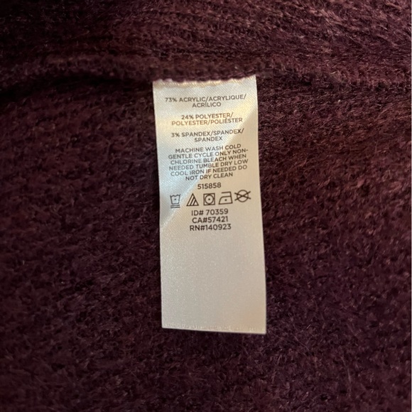 Loft outlet purple pullover tunic sweater. Size small - Picture 6 of 6